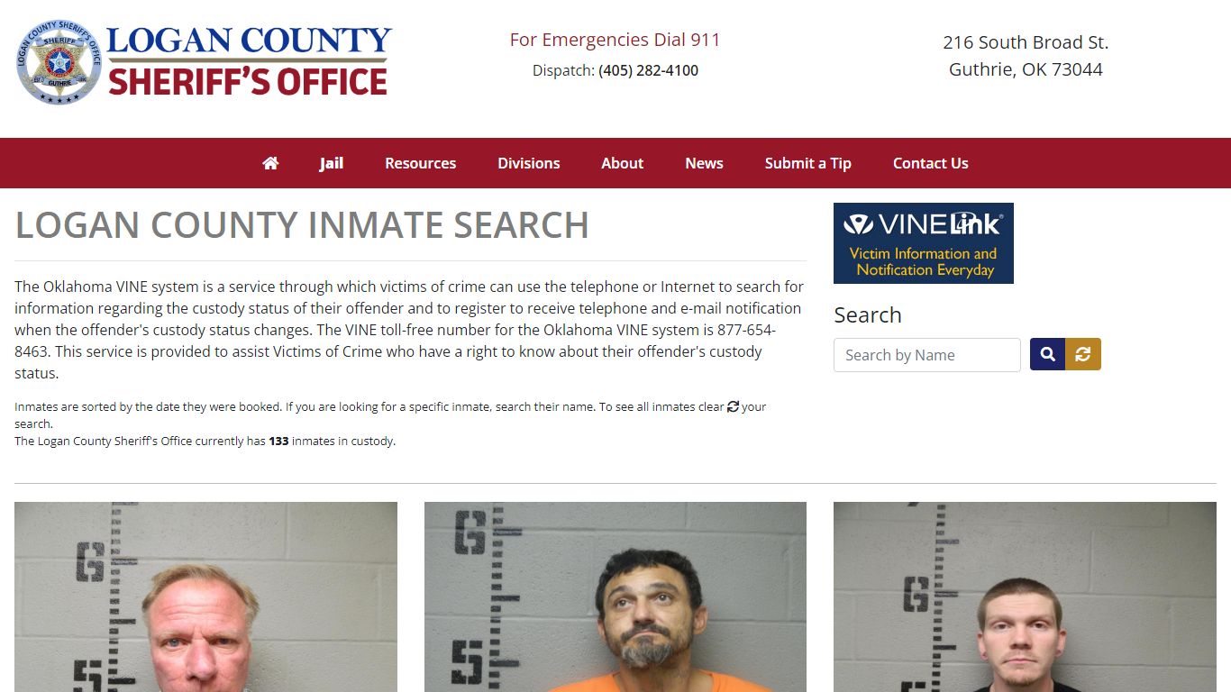 Inmate Search - Logan County Sheriff's Office