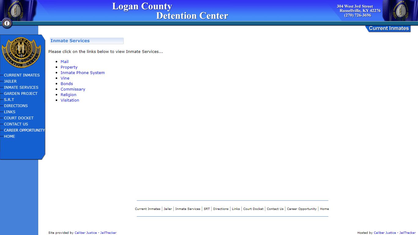 Welcome to the Logan County Detention Center